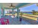 Screened porch with lake view at 2271 Paraiso Ct, Englewood, FL 34224