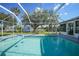 Screened pool with canal view at 360 Torrington St, Port Charlotte, FL 33954