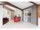 Convenient office space with a unique desk and built-in shelving at 6341 Biggs St, Englewood, FL 34224