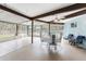 Bright screened patio featuring a dining table and seating at 6341 Biggs St, Englewood, FL 34224
