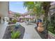 Well-maintained courtyard with festive decorations at 66 Boundary Blvd # 282, Rotonda West, FL 33947