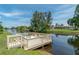 Private dock on the canal with seating, perfect for relaxation at 84 Boundary Blvd # 165, Rotonda West, FL 33947