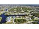 Wide view of a luxurious waterfront community at 9567 Honeymoon Dr, Port Charlotte, FL 33981
