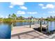 Enjoy the view from your private dock at 15104 Aldama Cir, Port Charlotte, FL 33981