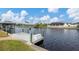 Private dock with access to the waterway at 15442 Meacham Cir, Port Charlotte, FL 33981