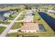 Property is situated on a large lot backing up to a canal at 17 Bunker Ct, Rotonda West, FL 33947