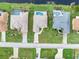 Aerial view of homes with pools and waterfront access at 171 Medalist Rd, Rotonda West, FL 33947