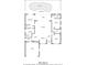 Detailed floor plan of a house with room dimensions and total square footage at 171 Medalist Rd, Rotonda West, FL 33947