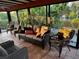 Relaxing screened porch overlooking a canal at 4656 Pompano St, Placida, FL 33946