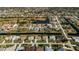 High angle view of homes in a waterfront community at 47 Sportsman Ln, Rotonda West, FL 33947