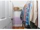 Well-organized closet with ample hanging space and shelving at 700 Curtis Blvd, Englewood, FL 34223