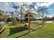 Relaxing hammock area under a shaded pergola at 700 Curtis Blvd, Englewood, FL 34223