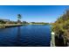 View of canal from the waterfront at 9300 Miami Cir, Port Charlotte, FL 33981