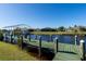 Private dock with boat lift on a canal at 9300 Miami Cir, Port Charlotte, FL 33981