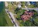 Bird's-eye view showcasing home's location and waterfront access at 99 W Riverview Ave, Englewood, FL 34223