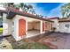 Open garage showing the interior and ample space at 99 W Riverview Ave, Englewood, FL 34223
