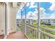 Enjoyable screened-in balcony overlooking lush greenery at 10300 Coral Landings Ct # 91, Placida, FL 33946