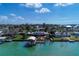 Bird's eye view of waterfront home and neighborhood at 1940 Mississippi Ave, Englewood, FL 34224