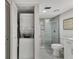 Stackable washer and dryer tucked away in a closet at 2950 N Beach Rd # A315, Englewood, FL 34223