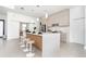 Modern kitchen with an island and stainless steel appliances at 6191 Kambach St, Port Charlotte, FL 33981