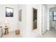 Modern bathroom with a floating vanity and a mirror at 6192 Kambach St, Port Charlotte, FL 33981