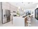 Modern kitchen with stainless steel appliances and an island at 6192 Kambach St, Port Charlotte, FL 33981