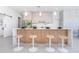 Modern kitchen island with seating for four at 6192 Kambach St, Port Charlotte, FL 33981