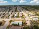 Single story house with grey roof and light blue exterior situated in a large community near the coast at 691 Linden Dr, Englewood, FL 34223