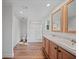 Modern bathroom with double vanity and a shower at 18399 Fremont Ave, Port Charlotte, FL 33954