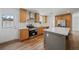 Modern kitchen with island and stainless steel appliances at 18399 Fremont Ave, Port Charlotte, FL 33954