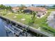 Aerial view of the home and backyard at 2515 Dixon Ter, Port Charlotte, FL 33981