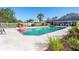 Outdoor pool and patio area, perfect for relaxing and entertaining guests at 5868 Denison Dr, Venice, FL 34293