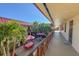 Building hallway with courtyard view and balcony at 66 Boundary Blvd # 271, Rotonda West, FL 33947