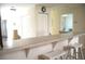 Kitchen breakfast bar with seating for two at 8100 Memory Ln # 207, Rotonda West, FL 33947