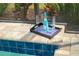 Enjoy a glass of bubbly poolside on this stylish tray at 10958 Trevino St, Englewood, FL 34223