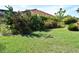 Mature tropical landscaping along backyard fence at 13307 Eisenhower Dr, Port Charlotte, FL 33953