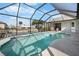 Beautiful screened pool with views of the canal at 1954 Arkansas Ave, Englewood, FL 34224