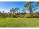 Spacious backyard with grassy area and mature trees at 22 Windward Rd, Placida, FL 33946