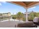 View from lanai of waterfront homes and a beautiful canal leading to open water at 2805 N Beach Rd # B, Englewood, FL 34223