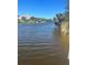 Scenic waterfront view showcasing calm water and lush vegetation along the banks under a clear, sunny sky at 13575 Chenille Dr, Port Charlotte, FL 33981