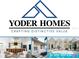 Real estate listing by Yoder Homes, showcasing distinctive value and quality craftsmanship at 2814 Vogler Ln, North Port, FL 34286