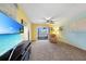 Relax in this spacious living room with beautiful view of the water at 3310 Loveland Blvd # 802, Punta Gorda, FL 33980