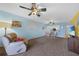 Open-concept design between living room and kitchen creates an inviting space at 3310 Loveland Blvd # 802, Punta Gorda, FL 33980