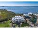 Panoramic aerial view of waterfront homes with lush landscaping at 11000 Placida Rd # 301, Placida, FL 33946