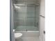 Elegant bathroom features a shower with glass doors and sleek fixtures at 11000 Placida Rd # 301, Placida, FL 33946