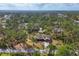 Aerial view of a single-story home surrounded by trees at 3892 Alwood St, North Port, FL 34291
