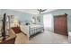 Comfortable bedroom featuring carpet floors and ceiling fan at 12028 Newgate Ave, Port Charlotte, FL 33981