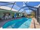 Inviting pool and patio area, featuring a screened enclosure for year-round enjoyment at 12028 Newgate Ave, Port Charlotte, FL 33981