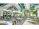 Inviting outdoor dining area with comfortable seating, perfect for enjoying meals al fresco in a lush setting at 1320 Bayshore Dr, Englewood, FL 34223