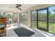 Screened-in porch with views of the backyard, perfect for outdoor entertaining at 14795 San Domingo Blvd, Port Charlotte, FL 33981